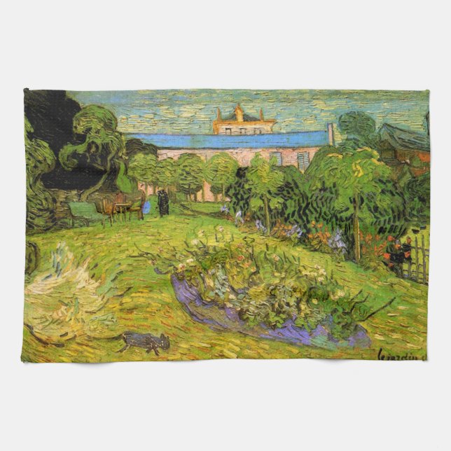 Daubigny's Garden von Vincent van Gogh, Le Jardin Geschirrtuch (Horizontal)