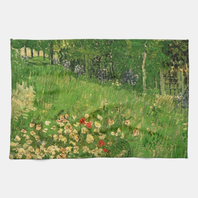 Daubigny's Garden von Vincent van Gogh, Le Jardin Küchentuch (Horizontal)