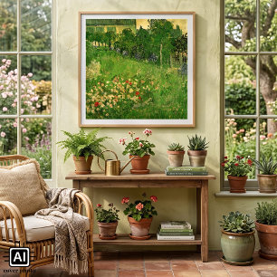 Daubignys Garten von Vincent van Gogh, Der Garten Poster