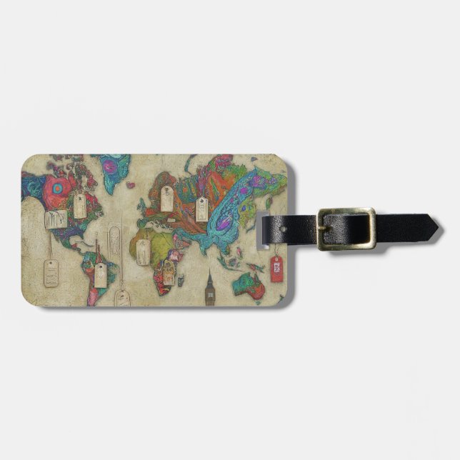 Dauerhafte Acrylreisetags Gepäckanhänger (Vorderseite horizontal)