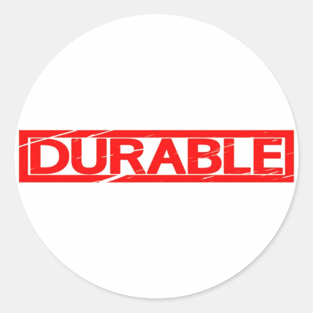 Dauerhafte Briefmarke Runder Aufkleber (Vorderseite)