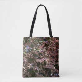 Dauerhafte, individuell einstellbare Rosa Blumensp Tasche