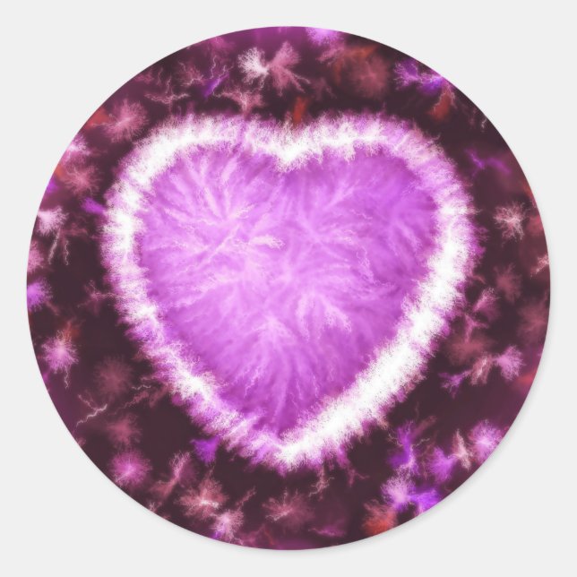 Dauerhafte Liebe Runder Aufkleber (Vorderseite)