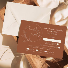 Dauerhafte Liebe | Terracotta | RSVP Karte