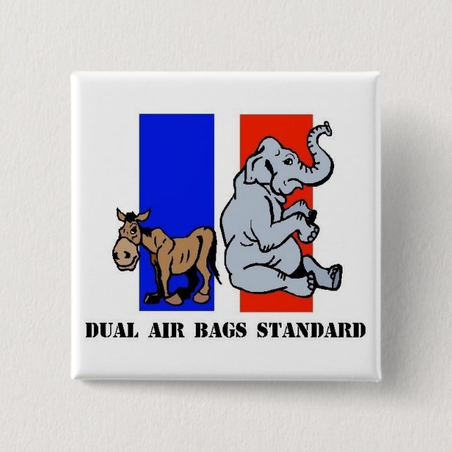 DAUERHAFTE LUFTBAGS STANDARD-POLITISCHE SCHALTFLÄC BUTTON (Vorderseite)