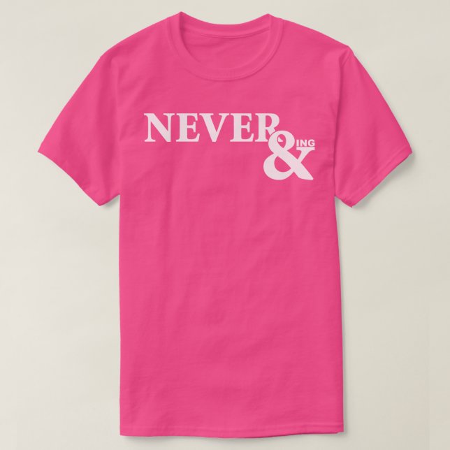 Dauerhafte Typografie T-Shirt (Design vorne)