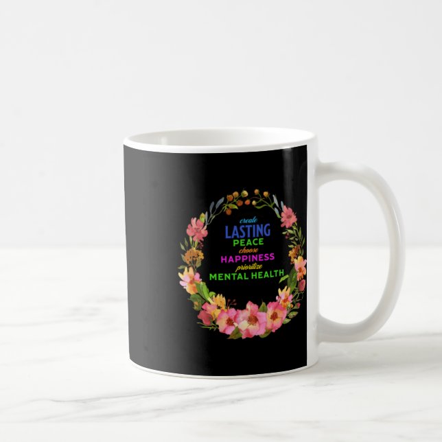 Dauerhafter Peace Christmas Sticker Kaffeetasse (Rechts)