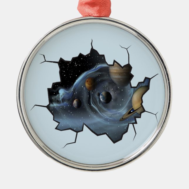 Dauerleben Ornament Aus Metall (Vorne)