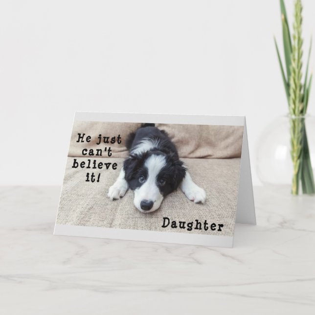 DAUGHERS "21." GEBURTSTAG MIT LIEBE Card Karte (Vorderseite)