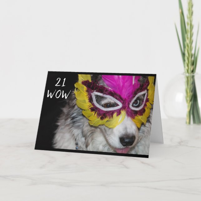 DAUGHERS "21." GEBURTSTAG MIT LIEBE KARTE (Vorderseite)