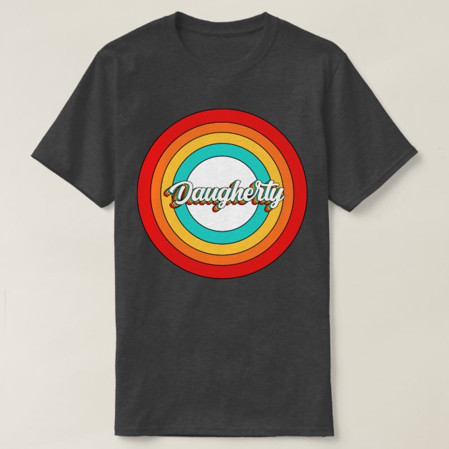Daugherty Name Shirt Vintag Daugherty Circle (Design vorne)