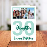 Daughter 30. Geburtstag Moderne Script Foto Collag Karte<br><div class="desc">Mit dieser personalisierten 30. Geburtstagskarte aus modernem Foto für Ihre Tochter ein Lächeln auf das Gesicht legen. - Klicken Sie einfach, um dieses Design 🔥 Meine Versprechen zu personalisieren - Dieses Design ist einzigartig und ist mit Ihnen im Hinterkopf 🙏 Danke, dass Sie mein kleines Unternehmen unterstützt haben - Wenn...</div>