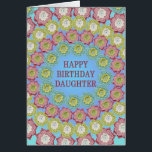 Daughter Birthday Crochet-Blume<br><div class="desc">Eine Geburtstagkarte für eine Tochter. Die perfekte Geburtstagskarte für einen Crochet- oder Strickbegeisterten. Kreise von schönen Häkelketten Blume,  um das Handwerk zu zeigen. Gib diese Glückliche Geburtstagskarte jemandem,  der Lieben zum Häkeln.</div>