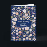 Daughter Birthday Scatter-Blume Karte<br><div class="desc">Herzlichen Glückwunsch zum Geburtstag Ihrer Tochter. Diese Geburtstagskarte erfasst die zeitlose Schönheit der Rose in voller Blüte,  verwoben mit anmutigen Blätter. Das Design erinnert an klassischen Charme und Eleganz und macht es zu einer wunderbaren Art,  jemandem ganz besonderen seinen herzlichsten Geburtstagsgruß zu vermitteln.</div>