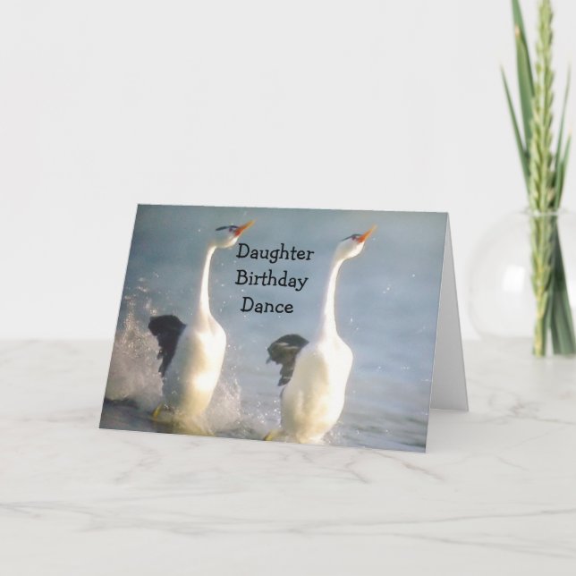 DAUGHTER BIRTHDAY TANCE KARTE (Vorderseite)