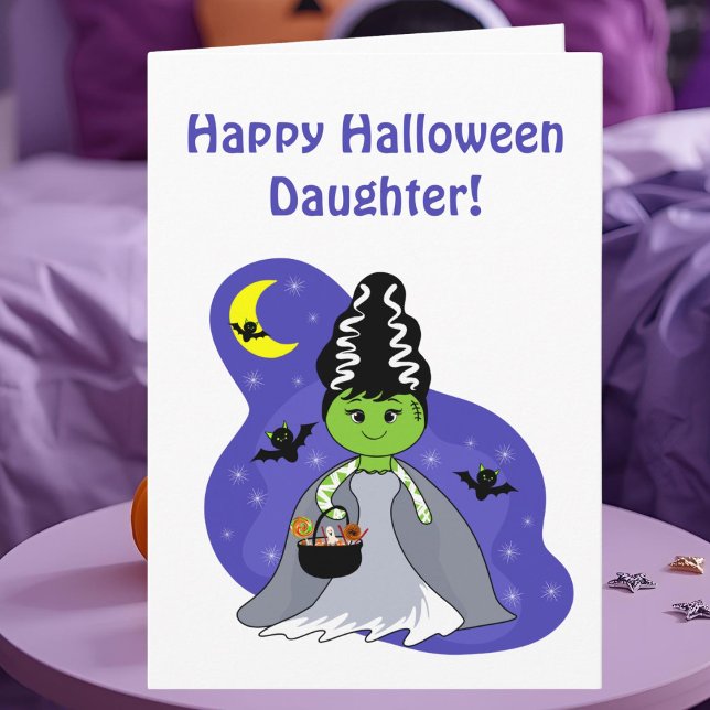 Daughter Bride Frankenstein Halloween Karte (Von Creator hochgeladen)