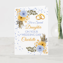 Daughter Bride Wedding Day Herzliche Glückwünsche Karte