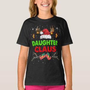 Daughter Claus Weihnachtsfamilie Matching T-Shirt