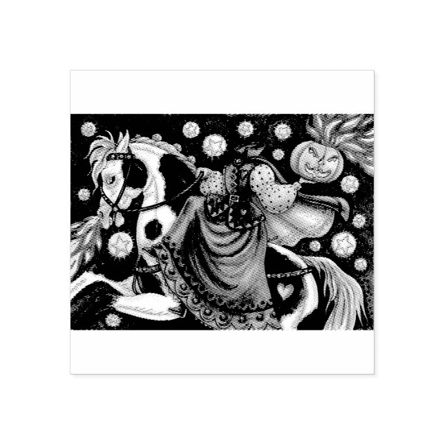 DAUGHTER DER SCHLAFENHOLLOW HALLOWEEN RUBBER-BRIEF GUMMISTEMPEL (Prägung)