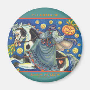 DAUGHTER DER SCHLAFHOLLOW HALLOWEEN MAGNET-RUNDE MAGNET