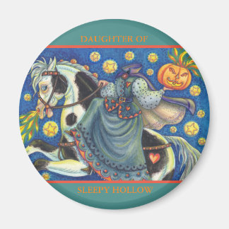 DAUGHTER DER SCHLAFHOLLOW HALLOWEEN MAGNET-RUNDE MAGNET