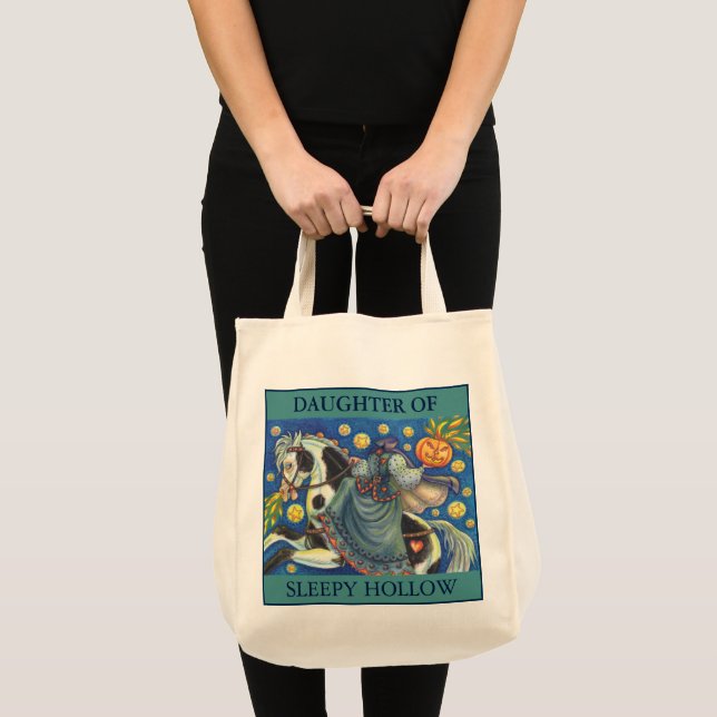 DAUGHTER DER SCHLAFHOLLOW HALLOWEEN TOTE BAG TRAGETASCHE (Vorderseite (Produkt))