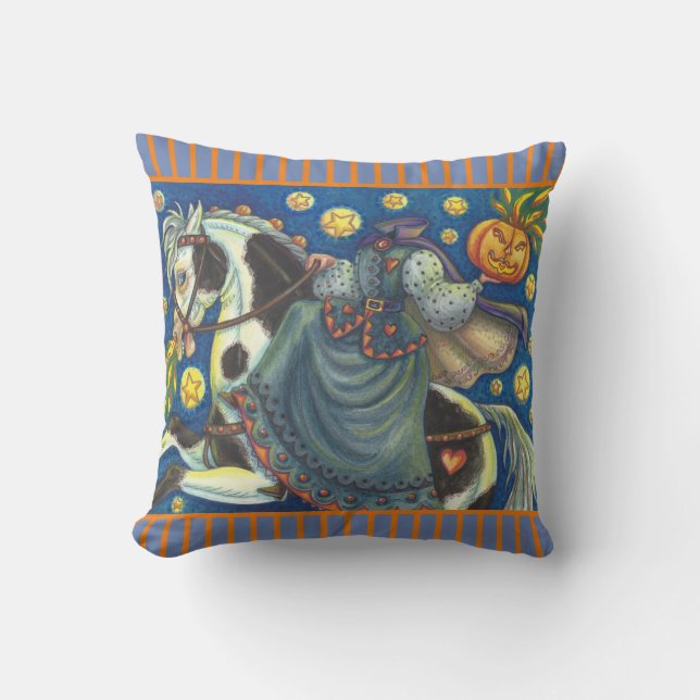DAUGHTER DES SCHLAFENHOLLOW HALLOWEEN DURCHSCHNITT KISSEN (Vorderseite)
