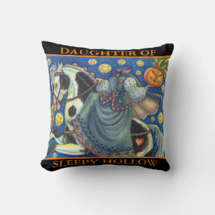 DAUGHTER DES SCHLAFENHOLLOW HALLOWEEN DURCHSCHNITT KISSEN