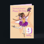Daughter Dunkelhaar Ballerina Geburtstagskaffee li Karte<br><div class="desc">Niedliche moderne Grafik dunkle Haar Mädchen tanzen Ballerina neunten oder Ihre eigene Geburtstagsgrüßkarte. Personalisieren Sie diesen Artikel,  um Ihre Anforderungen Anzug. Auch andere passende Mädchen Geburtstagsgegenstände sind erhältlich. Einzigartig gestaltet und illustriert von Sarah Trett für www.mylittleeden.com</div>