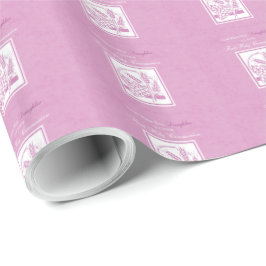 Daughter Erste Kommune, rosa Geschenkpapier