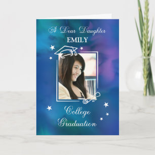 Daughter Foto Individuelle Name Uni-Abschluß Karte