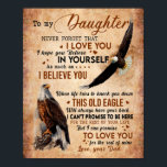 Daughter Gift | Letter To My Daughter From Dad Poster<br><div class="desc">Daughter Gift | To My Daughter Never Forget That I Love You</div>