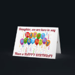 ***DAUGHTER*** HABEN EINEN FREUNDLICHEN GEBURTSTAG KARTE<br><div class="desc">FÜR ***IHRE TOCHTER***... ...  Sprichwort... ..****HABEN KAK UND HABEN EINEN FREUNDLICHEN GEBURTSTAG!!!**** MIT EINIGEN FREUNDLICHEN BALLOONS!</div>