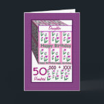 DAUGHTER - Herzlichen Glückwunsch zum 50. Geburtst Karte<br><div class="desc">Diese Karte mit ihren herzlichen Blume und vielen Umarmungen und Küssen ist ein fröhlicher Weg, um einem besonderen Menschen einen guten Geburtstag zu wünschen. Der gesamte Text ist anpassbar, sodass Sie "Godtochter" für ihren Namen ändern können, das Jahr ändern (und Sie müssen es nur einmal ändern, und es wird sich...</div>