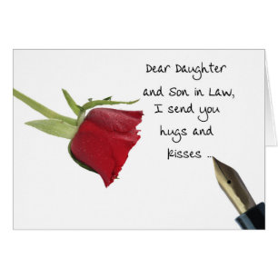 Daughter & Husband Happy Valentine's Day Rose