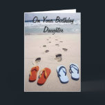 DAUGHTER=IHRE HERZLICHEN WÜNSCHE SIND GESPEICHERT KARTE<br><div class="desc">Haben Sie Spaß mit dieser STRANDGRAD-KARTE für "DEINE TOCHTER" und lass ihr,  wie glücklich es ist ihr "GEBURTSTAG und dass Sie ihr alles,  was ihr Herz wünscht!</div>