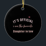 Daughter In Law Birthday Christmas  From Mor Keramik Ornament<br><div class="desc">Daughter In Law Birthday Christmas  From Mor</div>