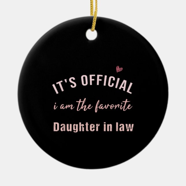 Daughter In Law Birthday Christmas  From Mor Keramik Ornament (Vorne)