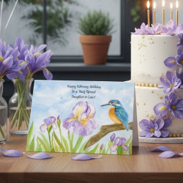 Daughter-in-Law Happy February Birthday Kingfisher Karte