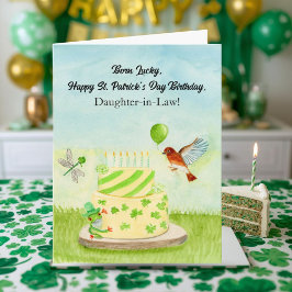 Daughter in Law Happy St Patricks Day Birthday Karte