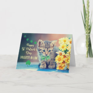 Daughter-in-Law St. Patrick’s Day Kitten w/Daisie Karte