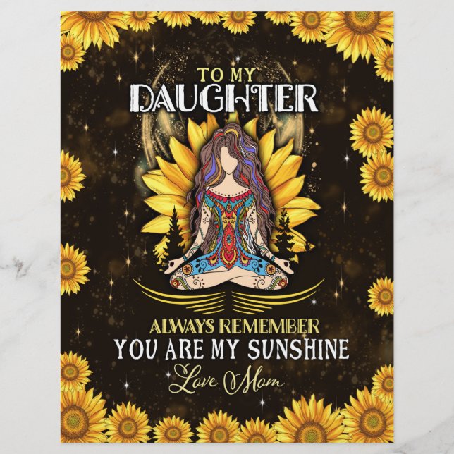 Daughter Lovers | Für meine Tochter Liebe Mama Briefbogen (Vorderseite)