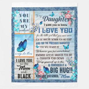 Daughter Lovers   Für meine Tochter Liebe Mama Fleecedecke