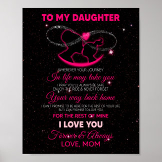 Daughter Lovers | Für meine Tochter Liebe Mama Poster