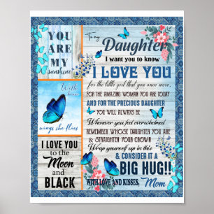 Daughter Lovers Für meine Tochter Liebe Mama Poster