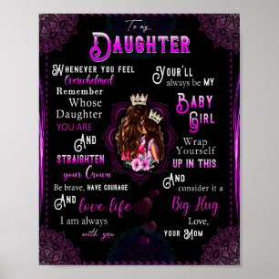 Daughter Lovers   Für meine Tochter Liebe Mama Poster