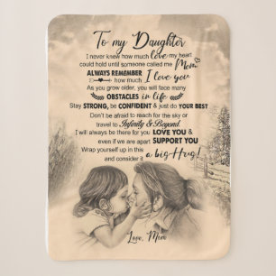 Daughter Lovers   Für meine Tochter Liebe Mama Sherpadecke