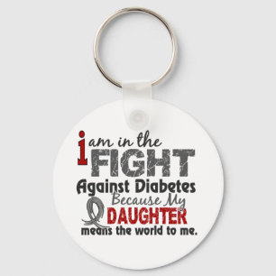 Daughter Means World To Me Diabetes Schlüsselanhänger