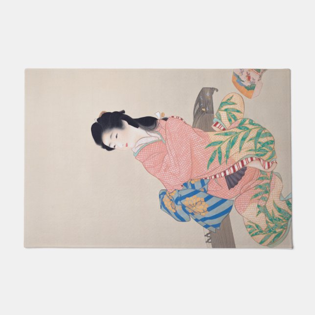 Daughter Miyuki (elegante japanische Dame, asiatis Fußmatte (Vorderseite)