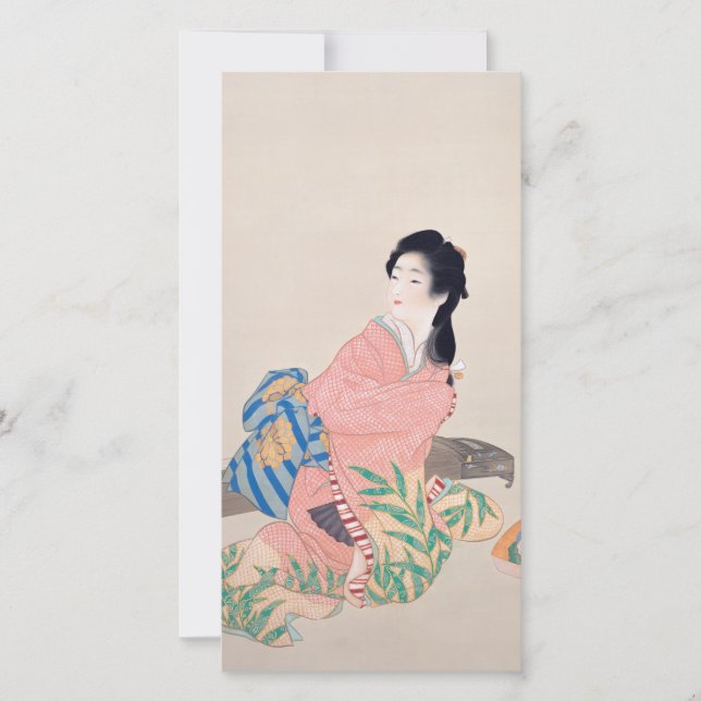 Daughter Miyuki (elegante japanische Dame, asiatis Karte (Vorderseite)